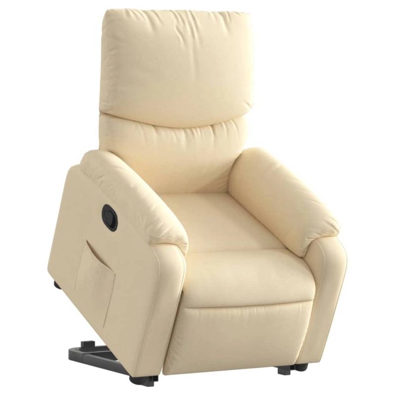 vidaXL Relaxsessel mit Aufstehhilfe Creme Stoff Modell 15 von VIDAXL