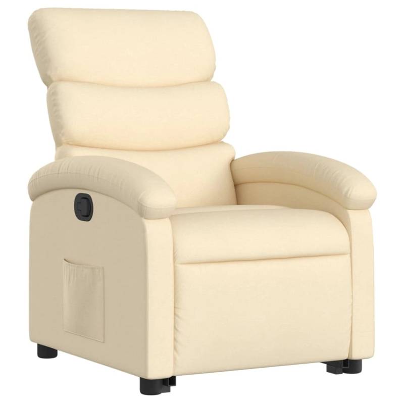 vidaXL Relaxsessel mit Aufstehhilfe Creme Stoff Modell 16 von VIDAXL
