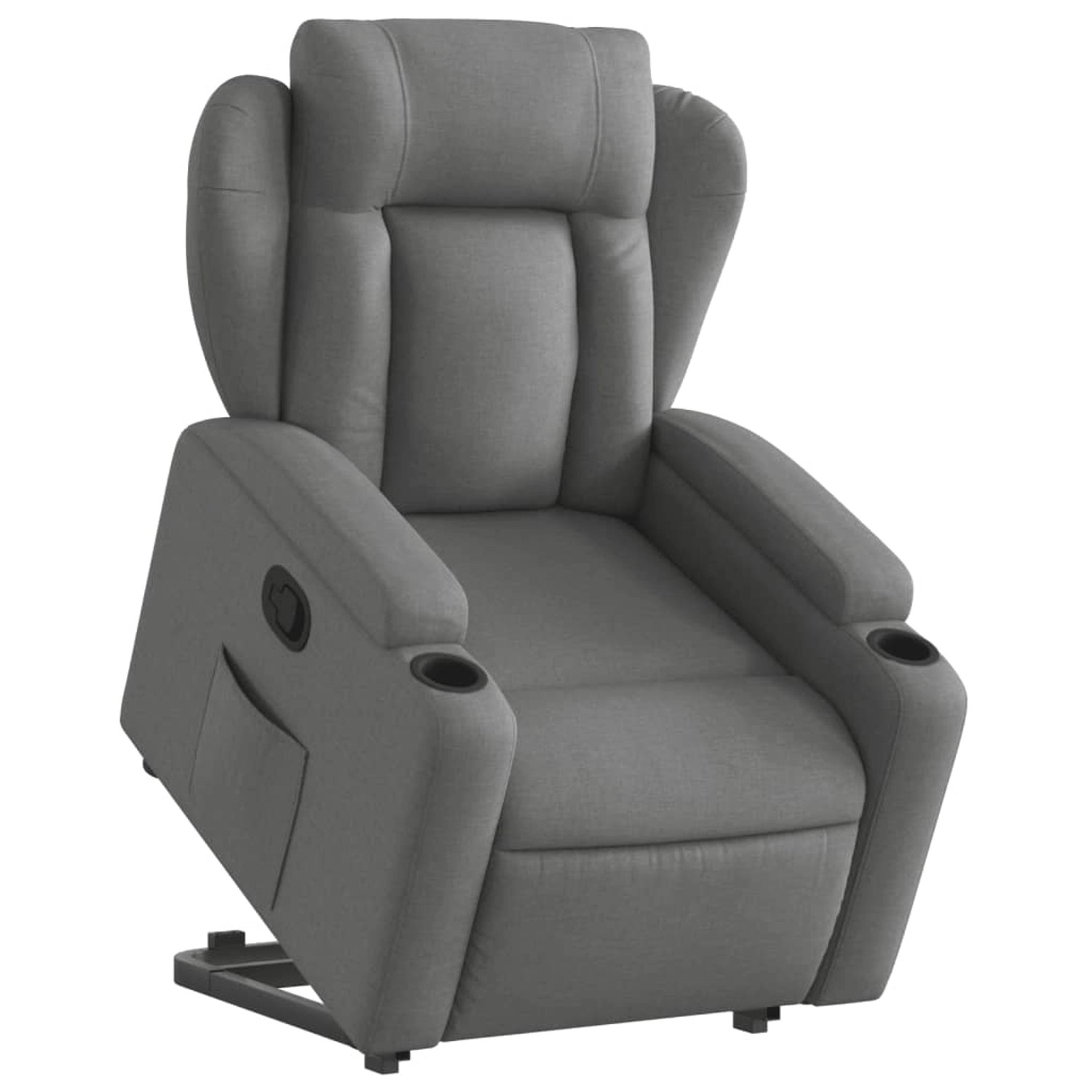 vidaXL Relaxsessel mit Aufstehhilfe Dunkelgrau Stoff Modell 10 vidaXL Relaxsessel mit Aufstehhilfe Dunkelgrau Stoff Modell 10 von VIDAXL