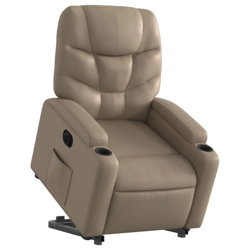 vidaXL Relaxsessel mit Aufstehhilfe Elektrisch Cappuccino Kunstleder Modell 2 von VIDAXL