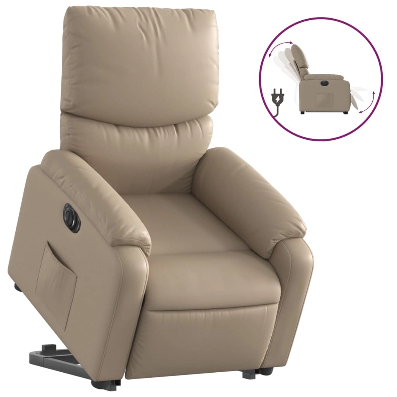 vidaXL Relaxsessel mit Aufstehhilfe Elektrisch Cappuccino Kunstleder Modell 5 vidaXL Relaxsessel mit Aufstehhilfe Elektrisch Cappuccino Kunstleder Modell 5 von VIDAXL