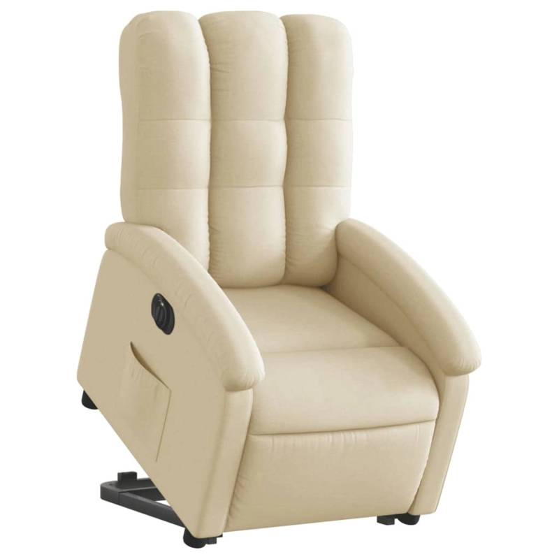 vidaXL Relaxsessel mit Aufstehhilfe Elektrisch Creme Stoff Modell 6 von VIDAXL