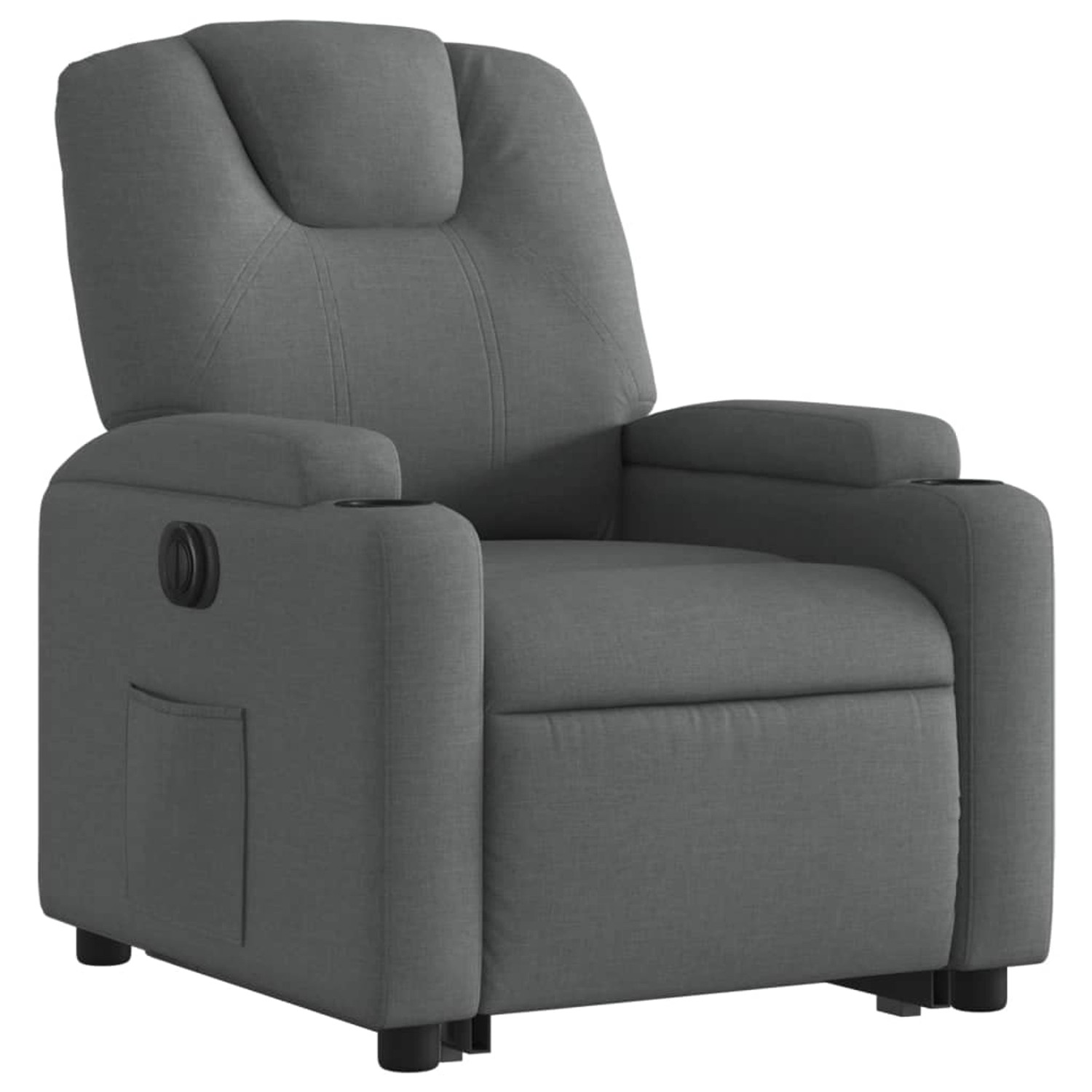 vidaXL Relaxsessel mit Aufstehhilfe Elektrisch Dunkelgrau Stoff Modell 15 von VIDAXL