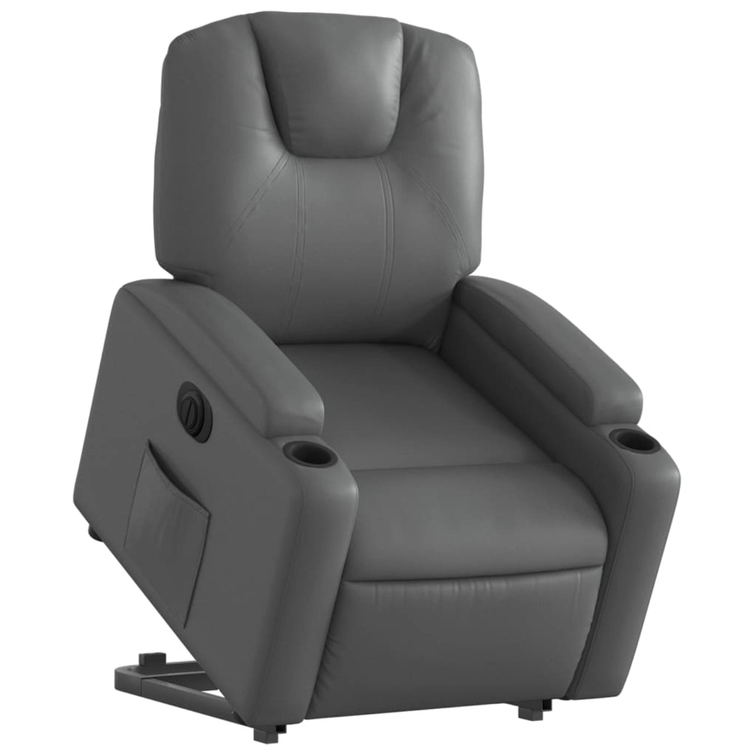 vidaXL Relaxsessel mit Aufstehhilfe Elektrisch Grau Kunstleder Modell 2 von VIDAXL