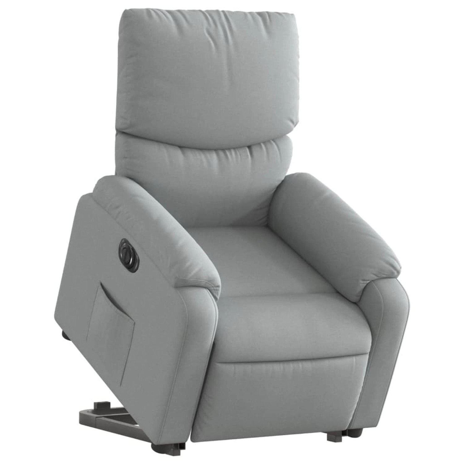 vidaXL Relaxsessel mit Aufstehhilfe Elektrisch Hellgrau Stoff Modell 4 von VIDAXL