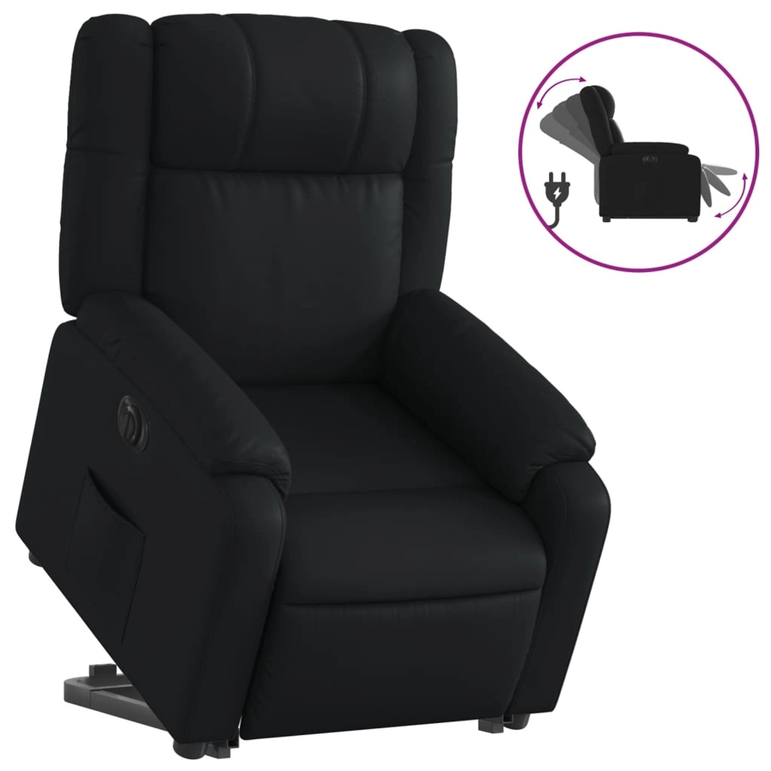 vidaXL Relaxsessel mit Aufstehhilfe Elektrisch Schwarz Kunstleder Modell 1 vidaXL Relaxsessel mit Aufstehhilfe Elektrisch Schwarz Kunstleder Modell 1 von VIDAXL