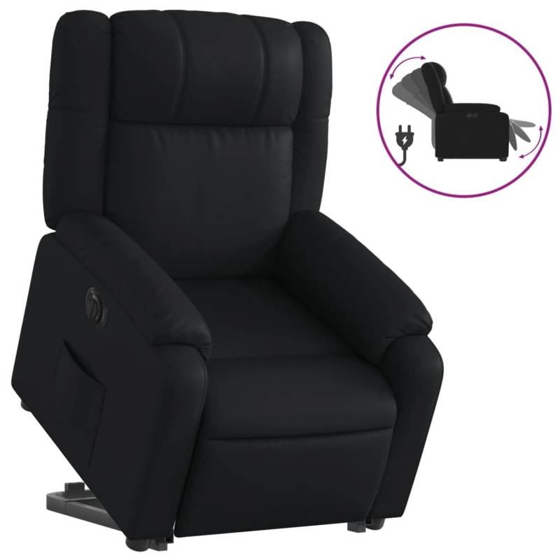 vidaXL Relaxsessel mit Aufstehhilfe Elektrisch Schwarz Kunstleder Modell 1 von VIDAXL