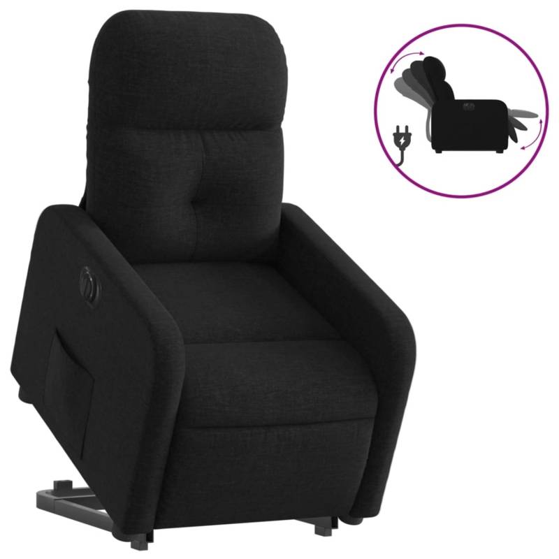 vidaXL Relaxsessel mit Aufstehhilfe Elektrisch Schwarz Stoff Modell 13 von VIDAXL