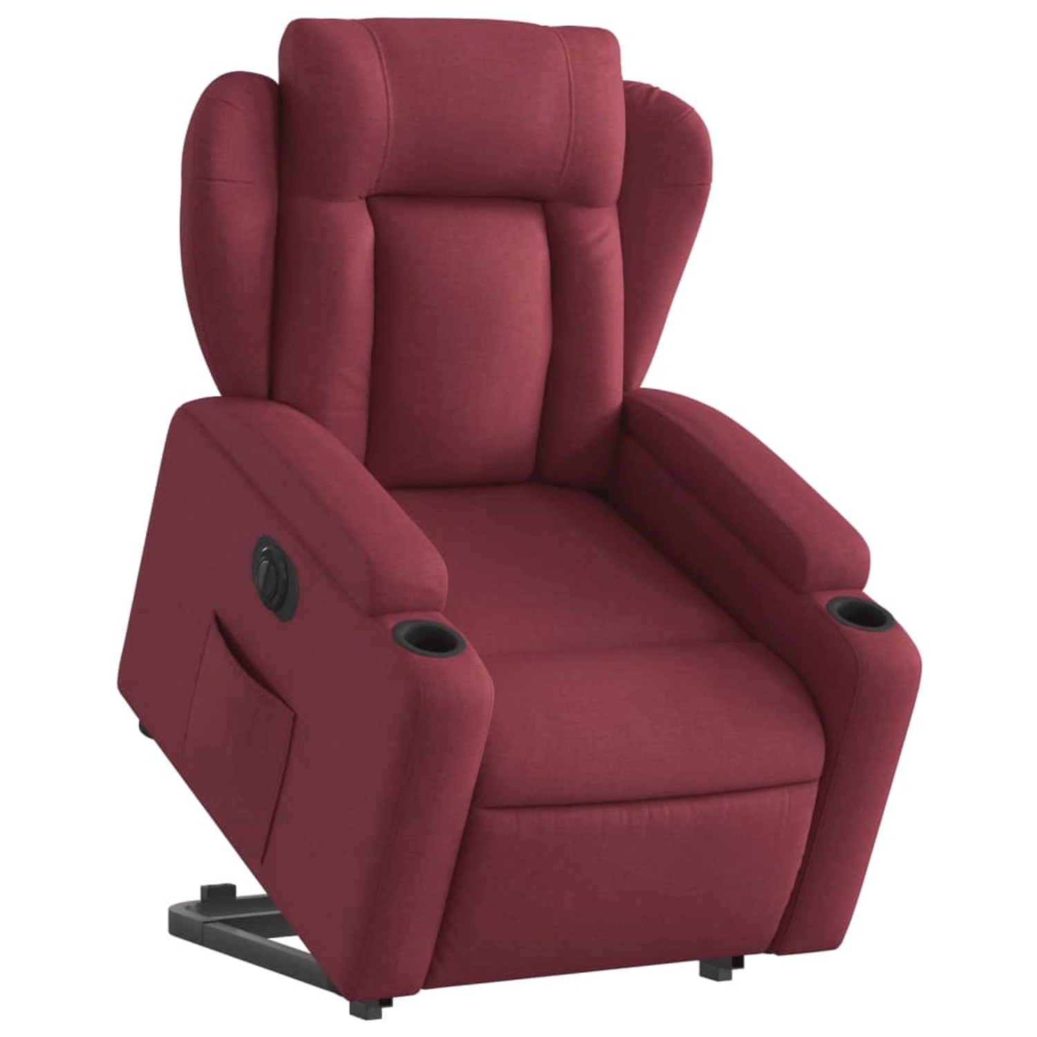 vidaXL Relaxsessel mit Aufstehhilfe Elektrisch Weißrot Stoff Modell 1 von VIDAXL