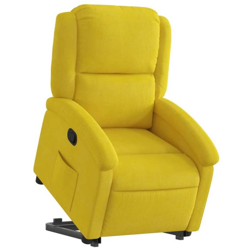 vidaXL Relaxsessel mit Aufstehhilfe Gelb Samt Modell 2 von VIDAXL