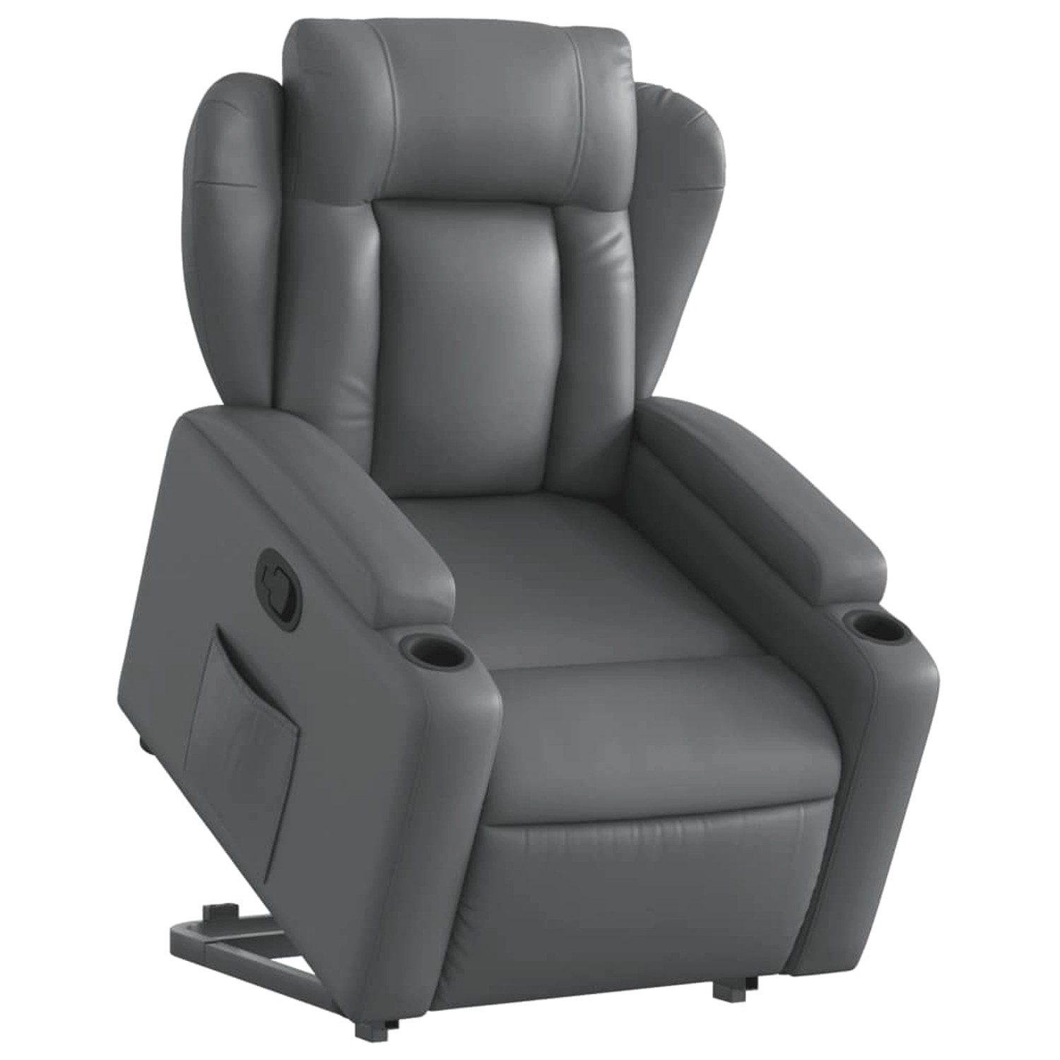 vidaXL Relaxsessel mit Aufstehhilfe Grau Kunstleder Modell 10 von VIDAXL