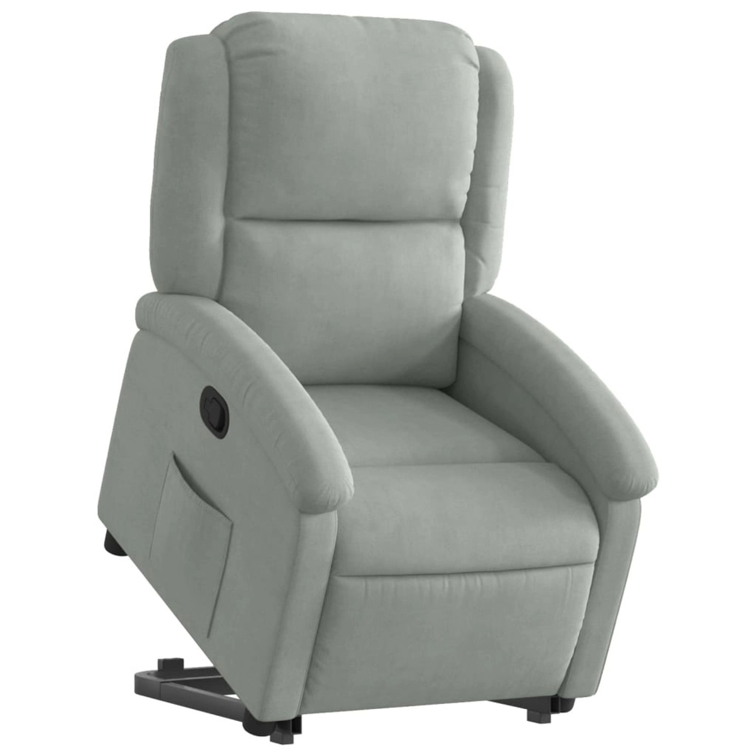 vidaXL Relaxsessel mit Aufstehhilfe Hellgrau Samt Modell 3 vidaXL Relaxsessel mit Aufstehhilfe Hellgrau Samt Modell 3 von VIDAXL