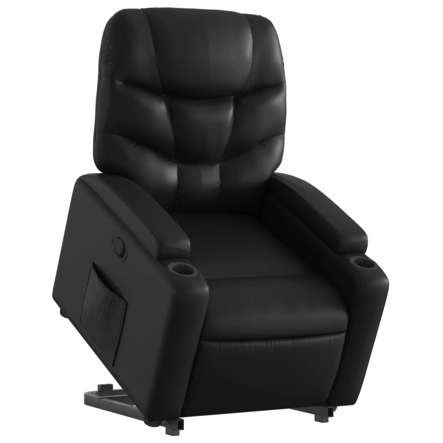 vidaXL Relaxsessel mit Aufstehhilfe Schwarz Kunstleder Modell 11 von VIDAXL