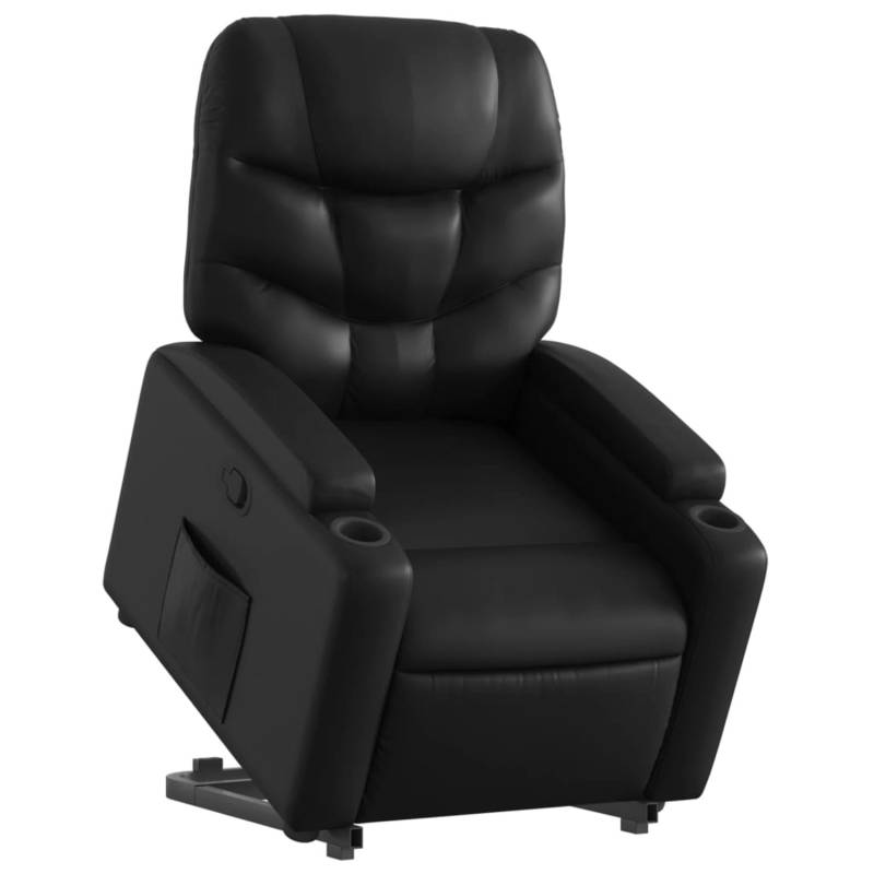 vidaXL Relaxsessel mit Aufstehhilfe Schwarz Kunstleder Modell 11 von VIDAXL
