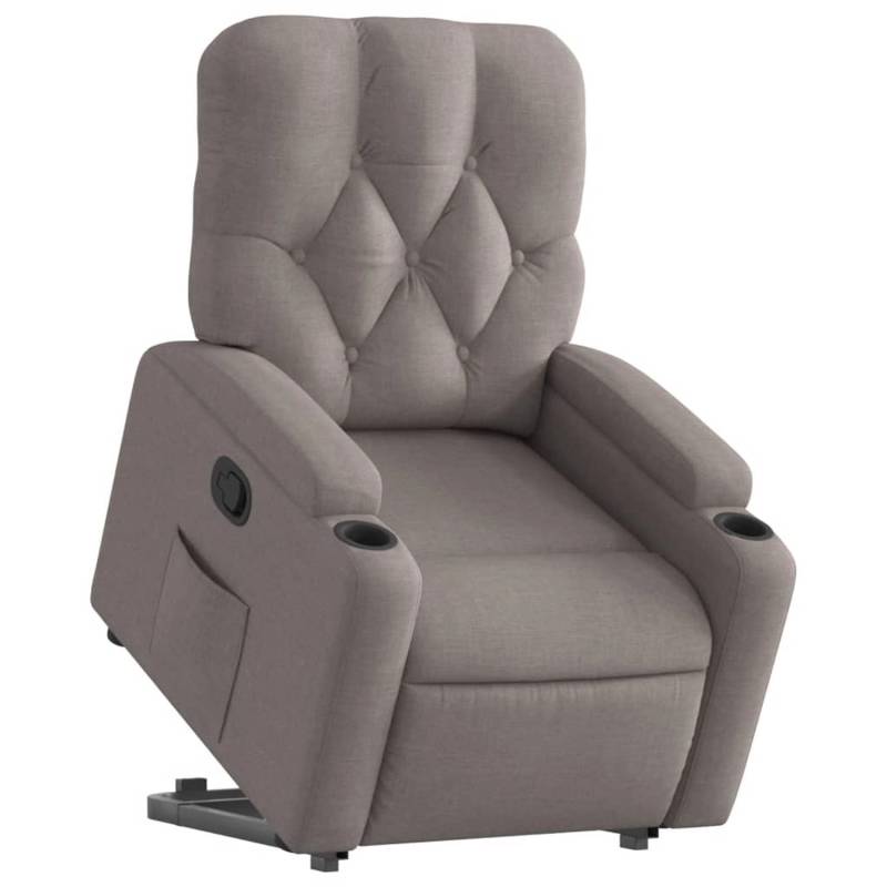vidaXL Relaxsessel mit Aufstehhilfe Taupe Stoff Modell 19 von VIDAXL