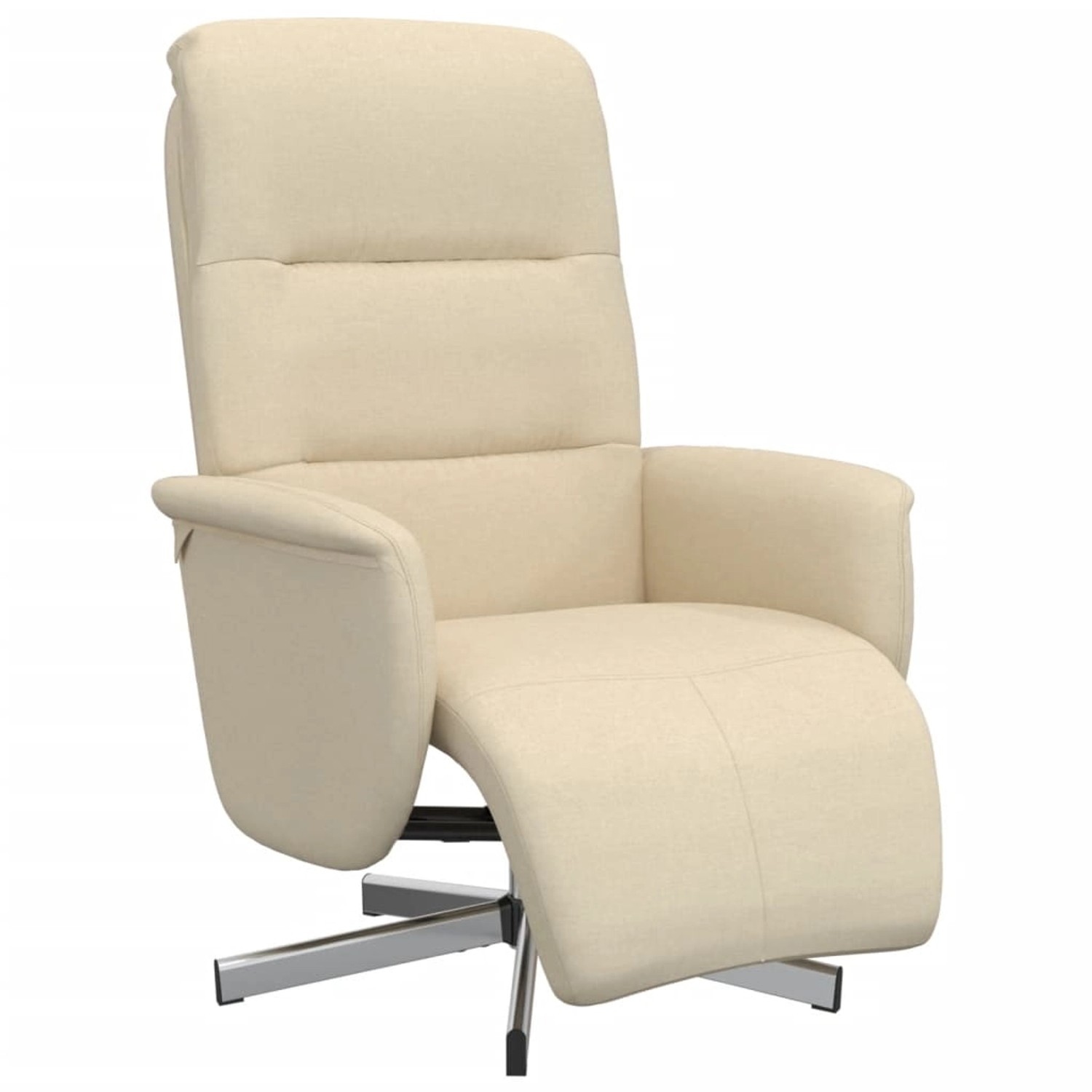 vidaXL Relaxsessel mit Fußhocker Creme Stoff 356567 vidaXL Relaxsessel mit Fußhocker Creme Stoff 356567 von VIDAXL