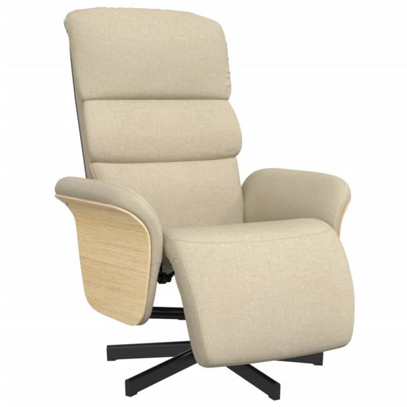 vidaXL Relaxsessel mit Fußteil Creme Stoff 356607 vidaXL Relaxsessel mit Fußteil Creme Stoff 356607 von VIDAXL