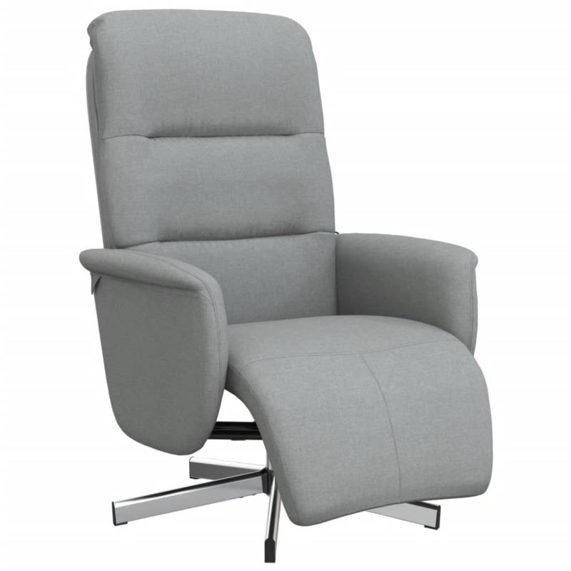 vidaXL Relaxsessel mit Fußteil Hellgrau Stoff 356561 vidaXL Relaxsessel mit Fußteil Hellgrau Stoff 356561 von VIDAXL