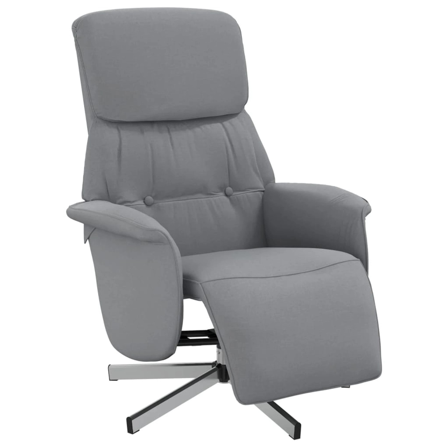 vidaXL Relaxsessel mit Fußteil Hellgrau Stoff 356657 vidaXL Relaxsessel mit Fußteil Hellgrau Stoff 356657 von VIDAXL