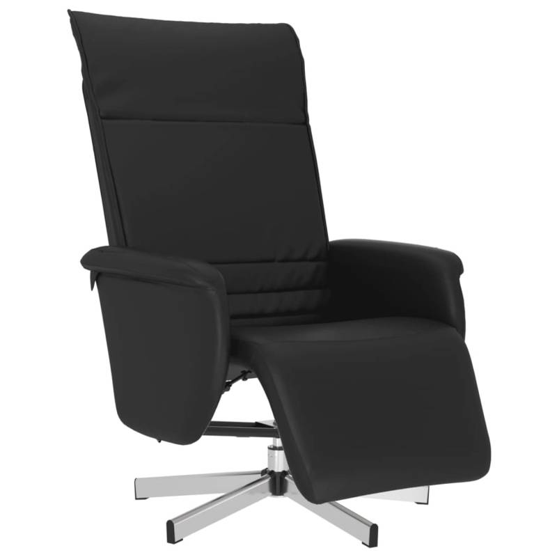 vidaXL Relaxsessel mit Fußteil Schwarz Kunstleder Modell 5 von VIDAXL