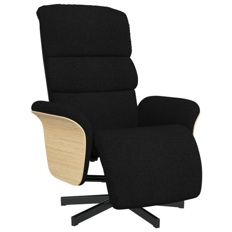 vidaXL Relaxsessel mit Fußteil Schwarz Stoff 356603 vidaXL Relaxsessel mit Fußteil Schwarz Stoff 356603 von VIDAXL