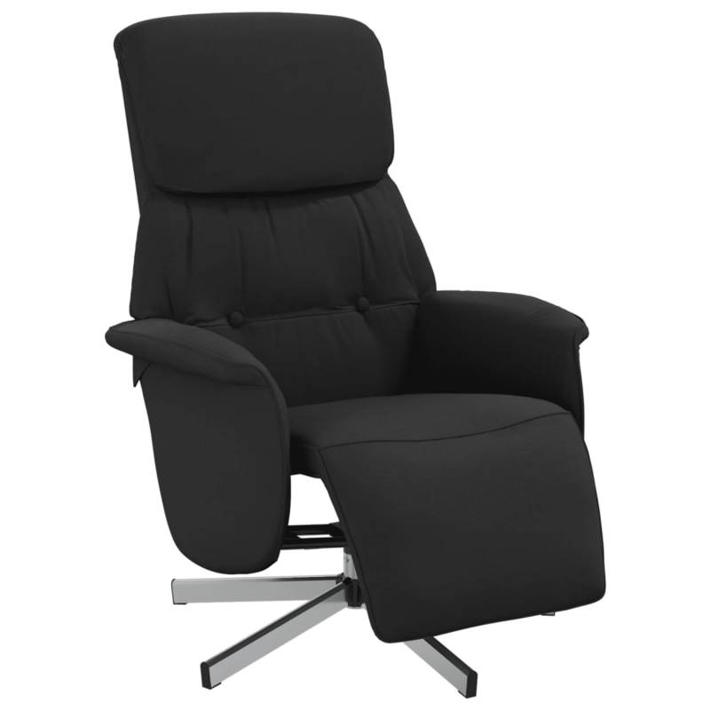 vidaXL Relaxsessel mit Fußteil Schwarz Stoff 356659 vidaXL Relaxsessel mit Fußteil Schwarz Stoff 356659 von VIDAXL