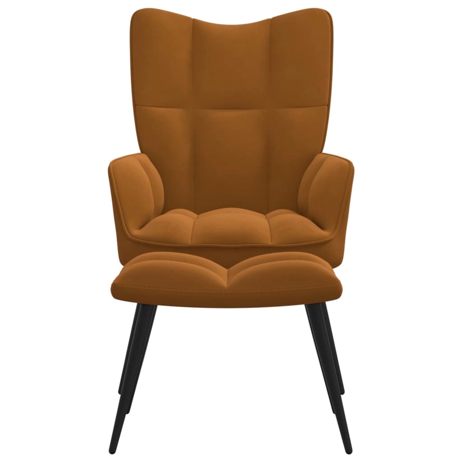 vidaXL Relaxsessel mit Hocker Braun Samt Modell 5 vidaXL Relaxsessel mit Hocker Braun Samt Modell 5 von VIDAXL