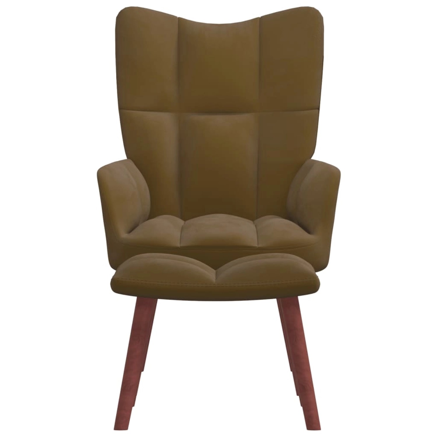 vidaXL Relaxsessel mit Hocker Braun Samt Modell 6 vidaXL Relaxsessel mit Hocker Braun Samt Modell 6 von VIDAXL