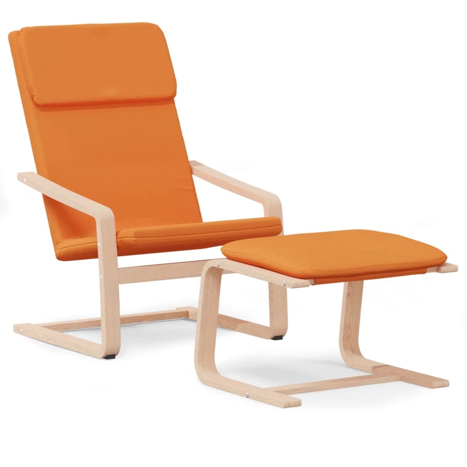 vidaXL Relaxsessel mit Hocker Dunkelgelb Stoff vidaXL Relaxsessel mit Hocker Dunkelgelb Stoff von VIDAXL