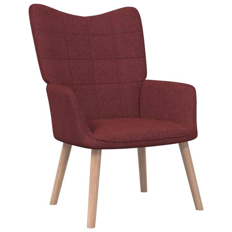 vidaXL Relaxsessel mit Hocker Weißrot Stoff Modell 4 vidaXL Relaxsessel mit Hocker Weißrot Stoff Modell 4 von VIDAXL