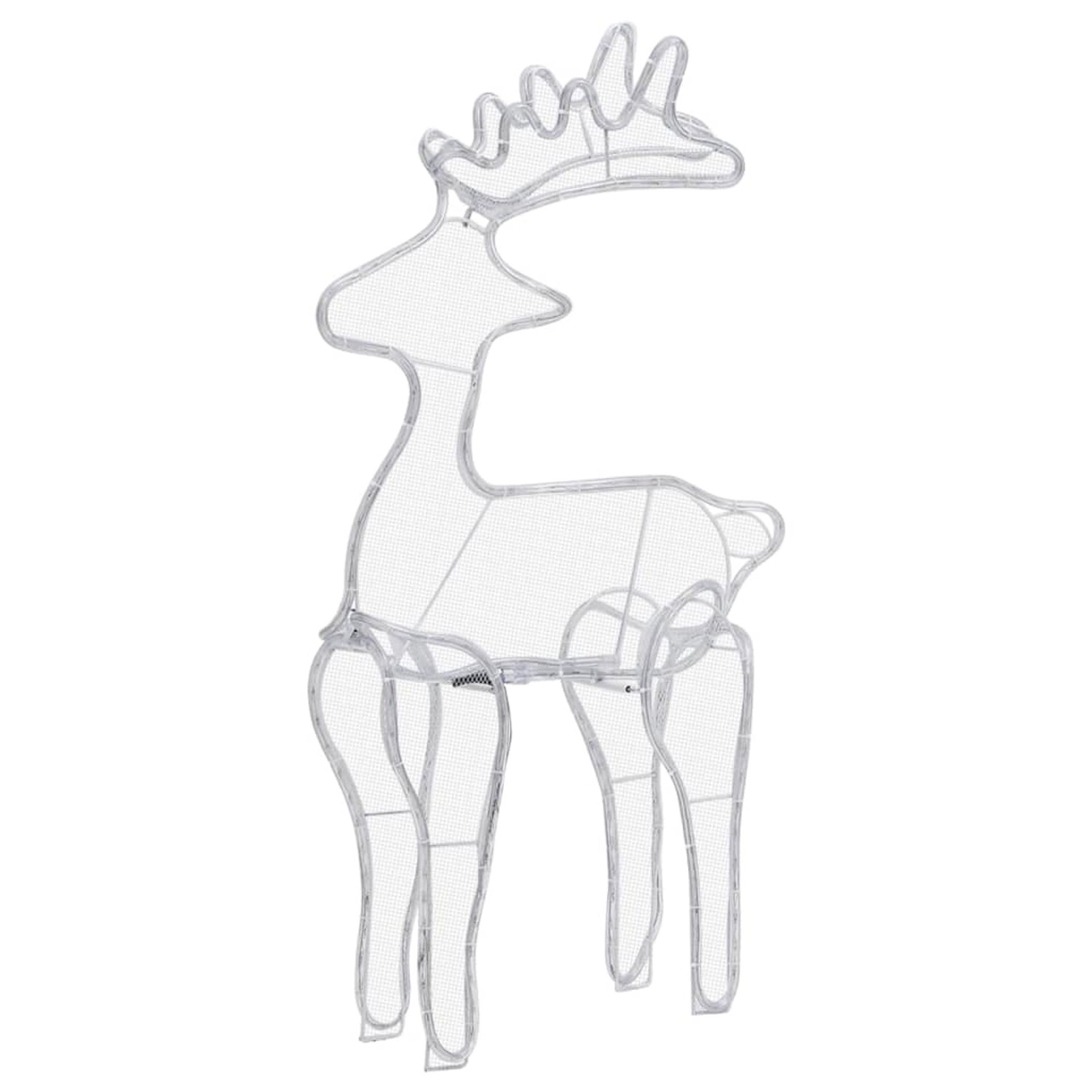 vidaXL Rentier Weihnachtsdekoration mit Mesh 306 LEDs 60x24x89 cm 329824 von VIDAXL