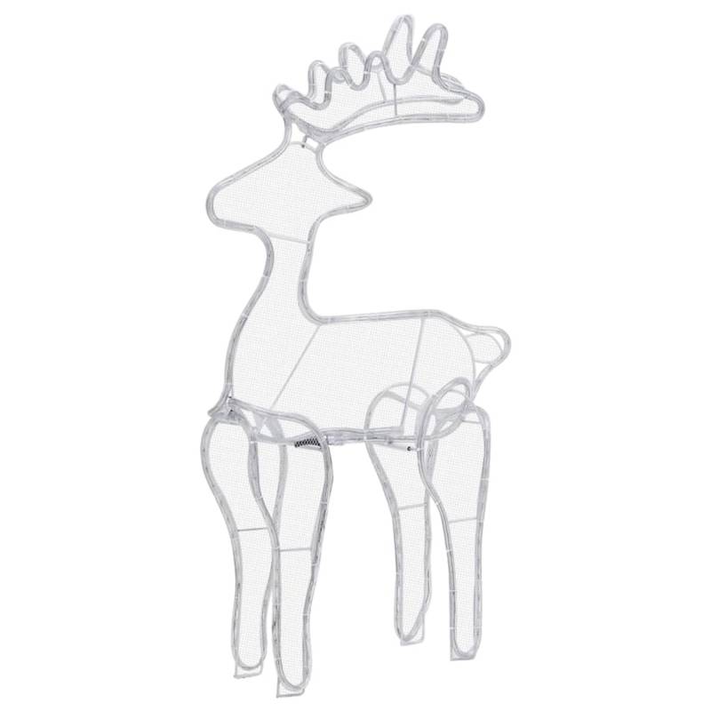 vidaXL Rentier Weihnachtsdekoration mit Mesh 306 LEDs 60x24x89 cm 329824 von VIDAXL