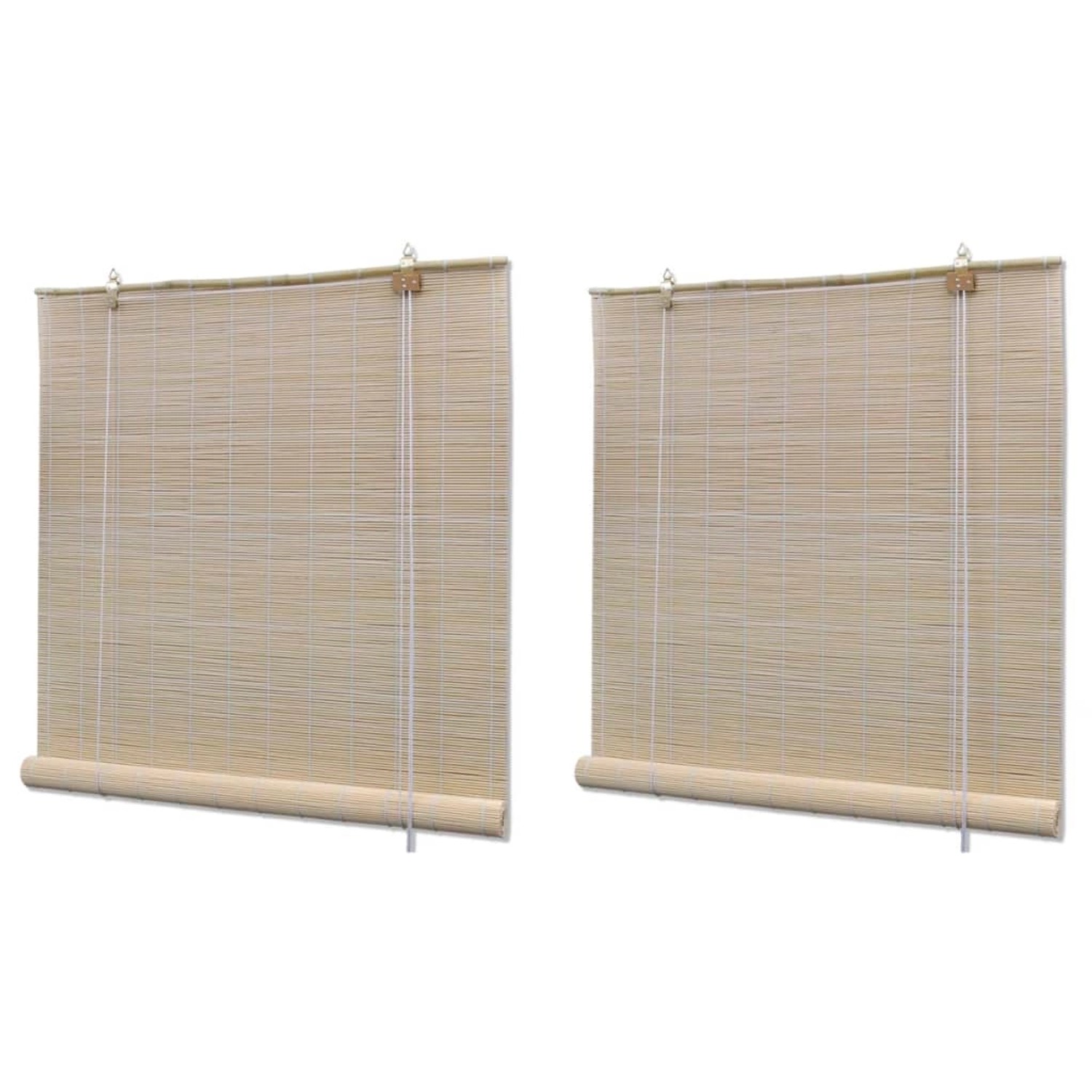 vidaXL Rollos 2 Stk aus Bambus 120 x 160 cm von VIDAXL