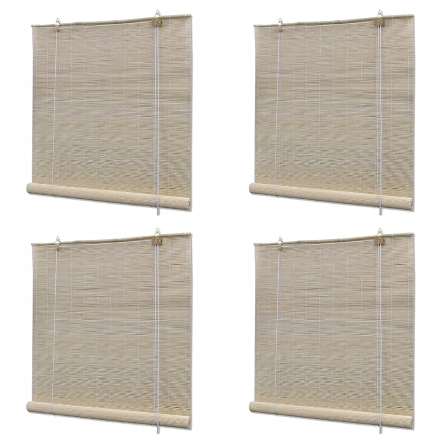 vidaXL Rollos 4 Stk aus Bambus 120 x 160 cm von VIDAXL