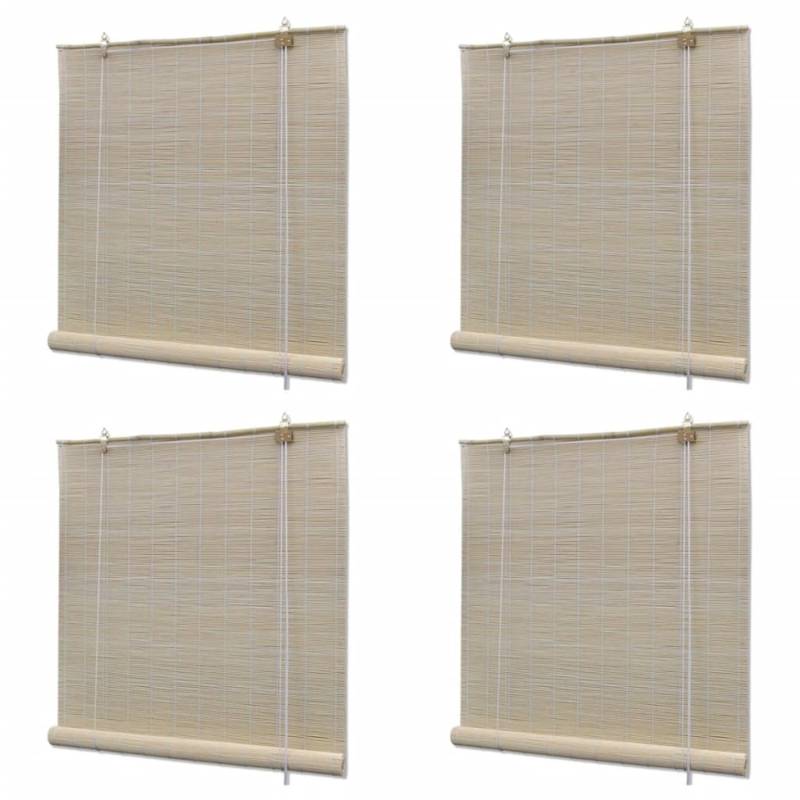 vidaXL Rollos 4 Stk aus Bambus 120 x 160 cm von VIDAXL