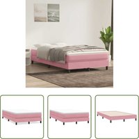 vidaXL Rosa Boxspringbett - Boxspringbett ohne Matratze Rosa 120x220 cm Samt vidaXL Rosa Boxspringbett - Boxspringbett ohne Matratze Rosa 120x220 cm Samt von VIDAXL