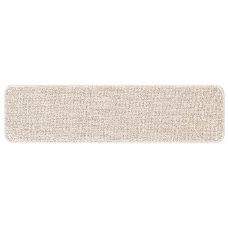 vidaXL Rutschfeste Treppenmatten 15 Stk Creme 75 x 20 cm PP 4019803 von VIDAXL