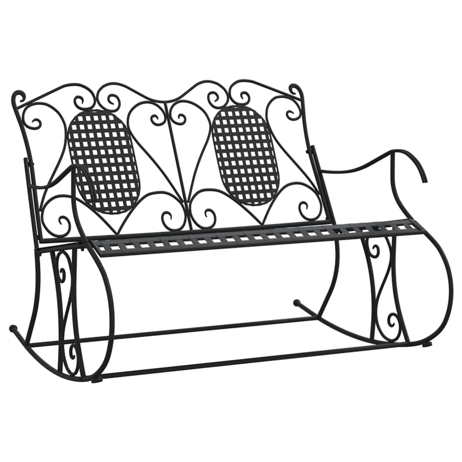 vidaXL Schaukelbank 2-Sitzer 113 cm Schwarz Stahl 318829 vidaXL Schaukelbank 2-Sitzer 113 cm Schwarz Stahl 318829 von VIDAXL