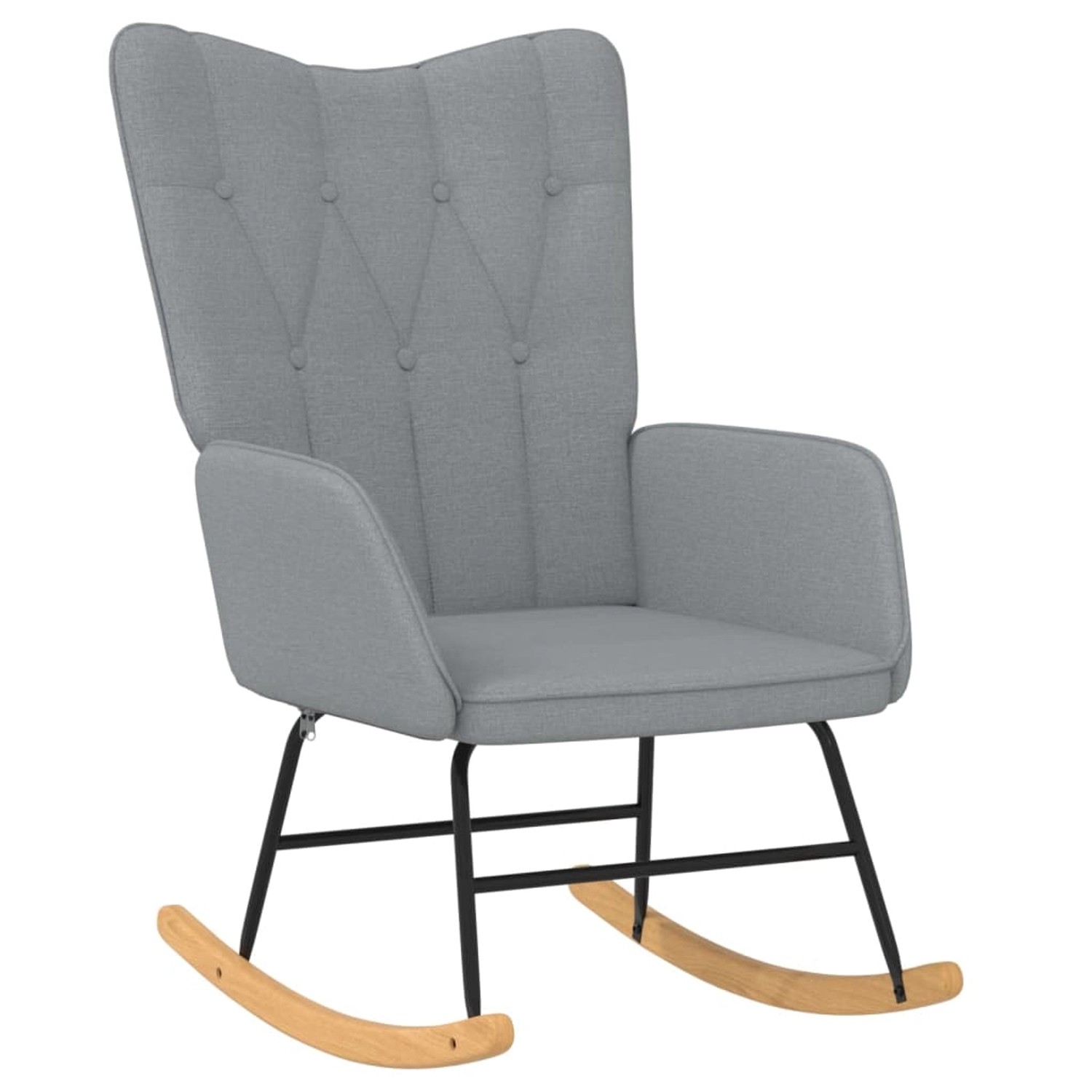 vidaXL Schaukelsessel Hellgrau Stoff Modell 1 vidaXL Schaukelsessel Hellgrau Stoff Modell 1 von VIDAXL