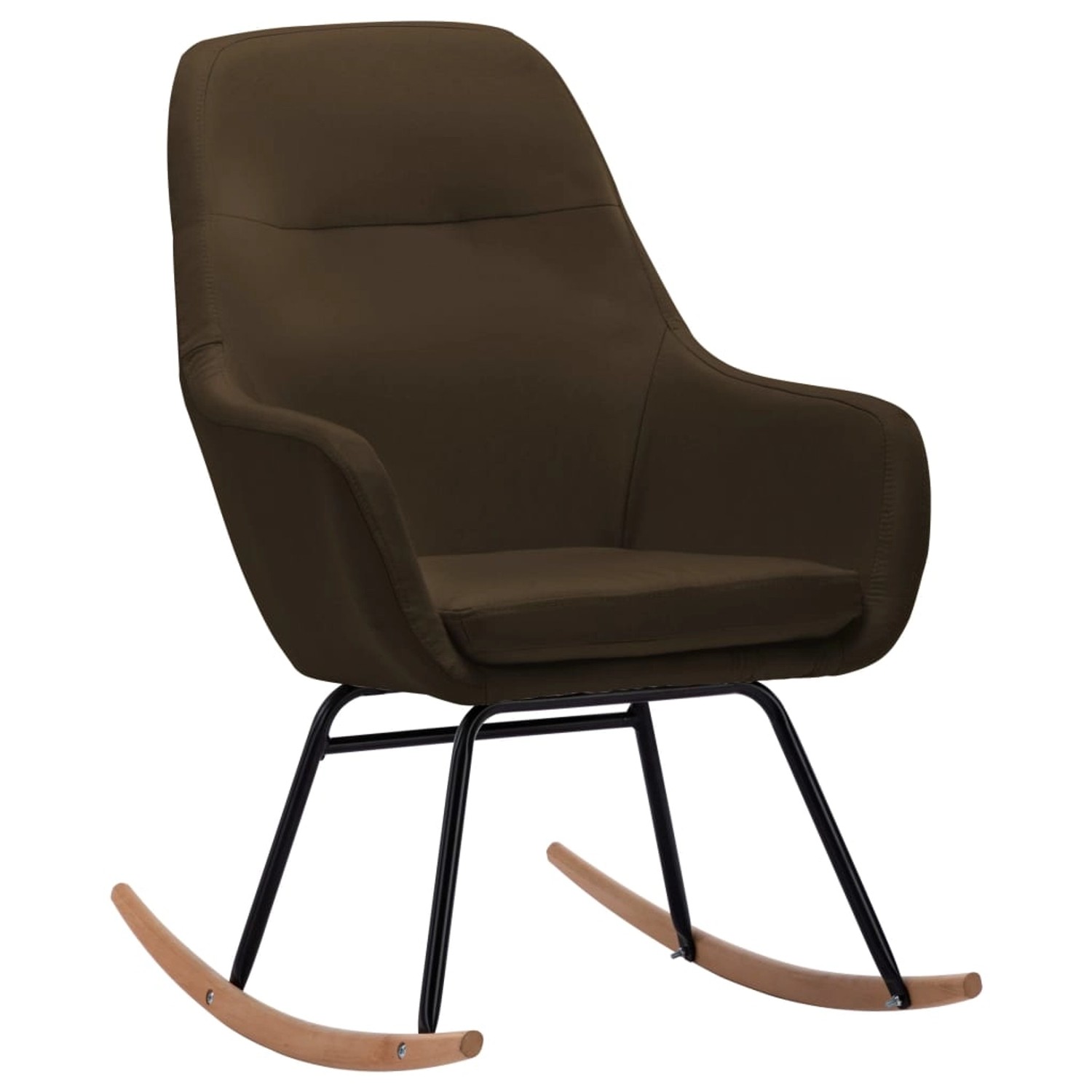 vidaXL Schaukelstuhl Braun Stoff Modell 2 vidaXL Schaukelstuhl Braun Stoff Modell 2 von VIDAXL