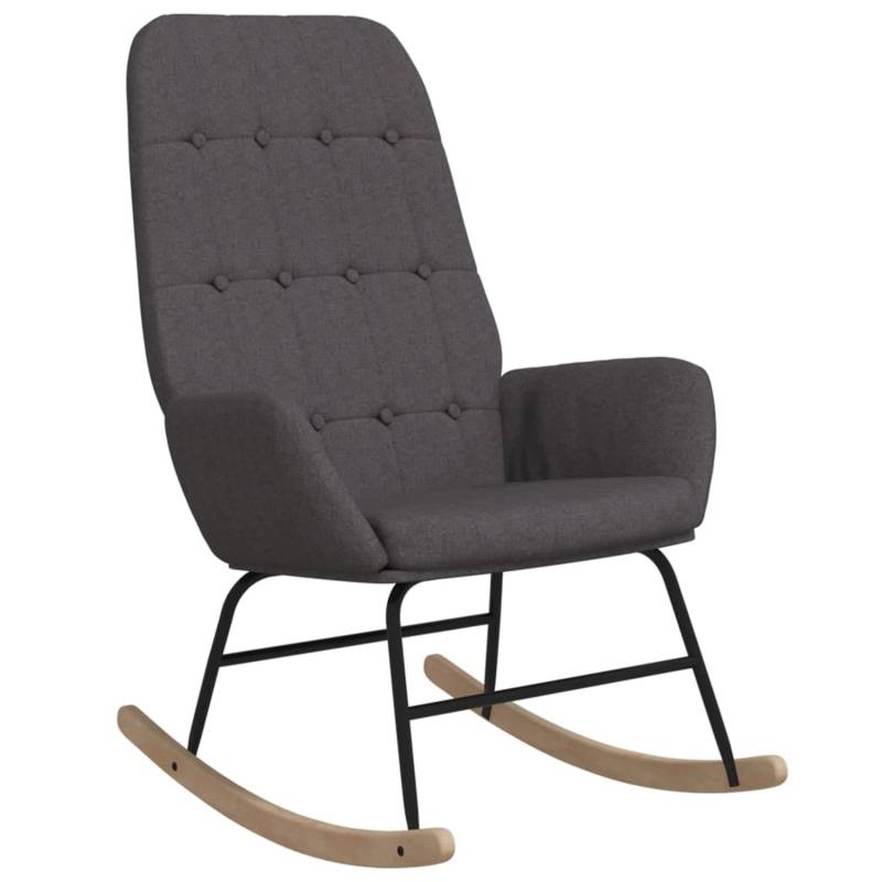 vidaXL Schaukelstuhl Dunkelgrau Stoff Modell 14 von VIDAXL