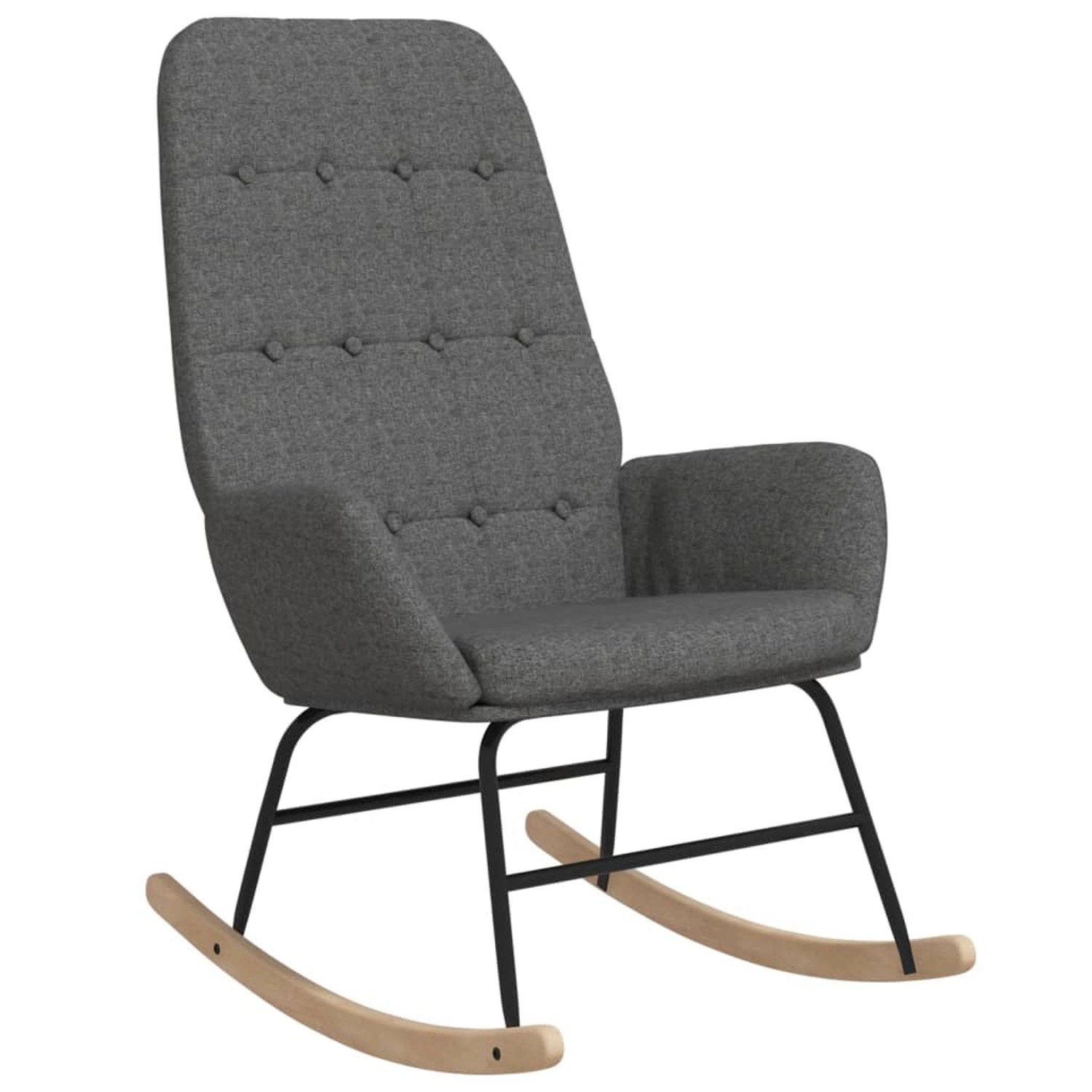 vidaXL Schaukelstuhl Hellgrau Stoff Modell 12 vidaXL Schaukelstuhl Hellgrau Stoff Modell 12 von VIDAXL
