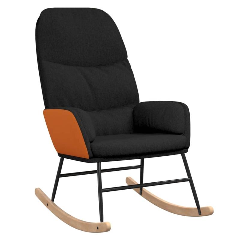 vidaXL Schaukelstuhl Schwarz Stoff Modell 13 von VIDAXL