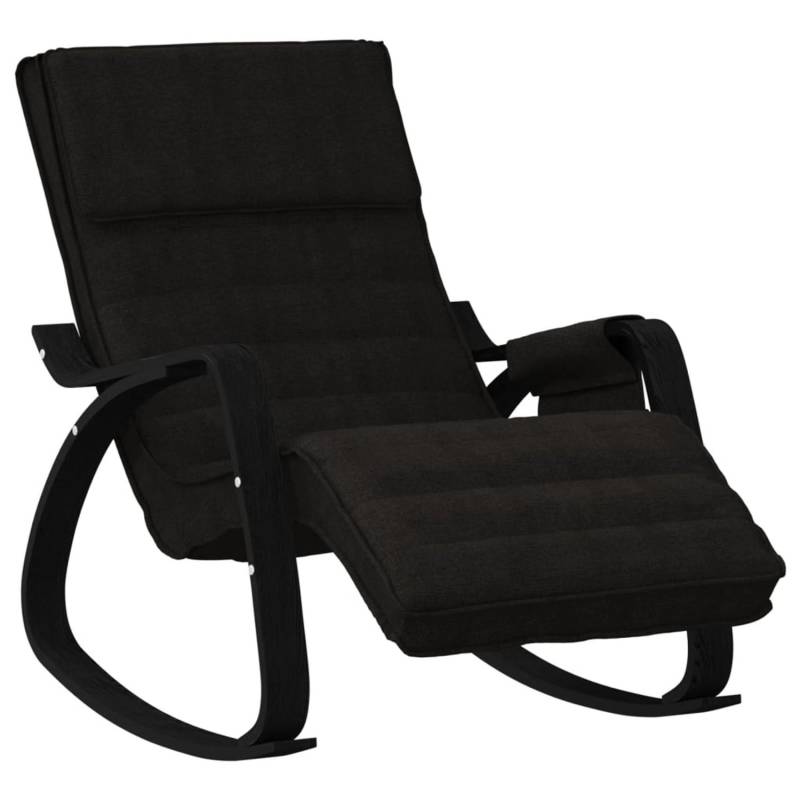 vidaXL Schaukelstuhl Schwarz Stoff Modell 16 von VIDAXL