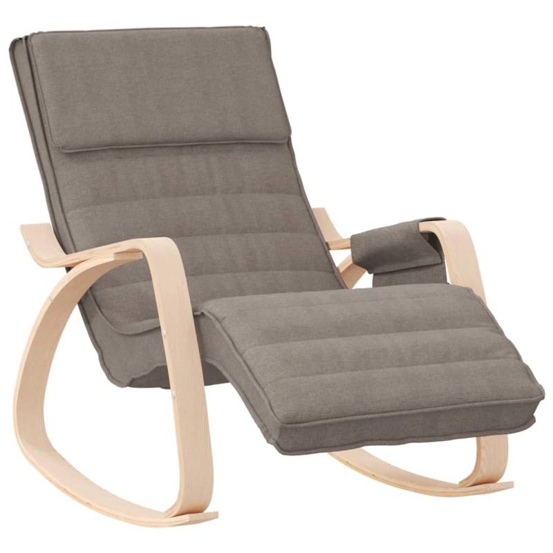 vidaXL Schaukelstuhl Taupe Stoff Modell 13 von VIDAXL