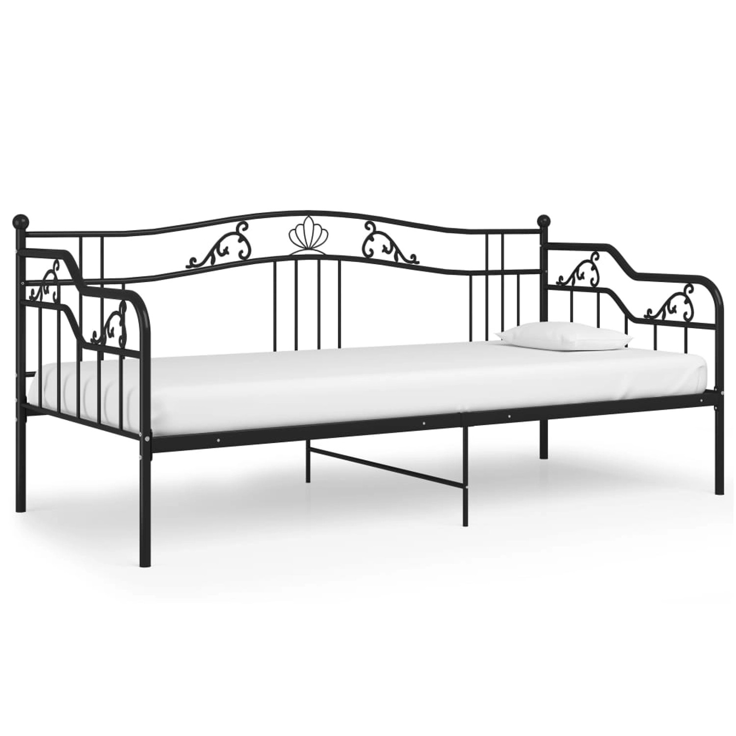 vidaXL Schlafsofa Bettgestell Schwarz Metall 90x200 cm650969 vidaXL Schlafsofa Bettgestell Schwarz Metall 90x200 cm650969 von VIDAXL