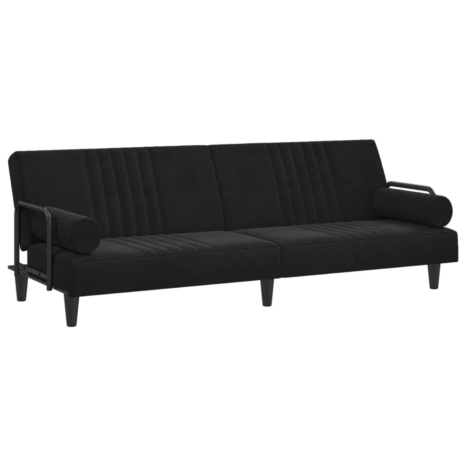 vidaXL Schlafsofa mit Armlehnen Schwarz Samt vidaXL Schlafsofa mit Armlehnen Schwarz Samt von VIDAXL