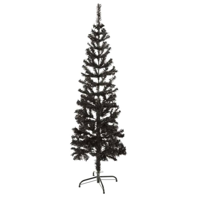 vidaXL Schlanker Weihnachtsbaum Schwarz 150 cm von VIDAXL