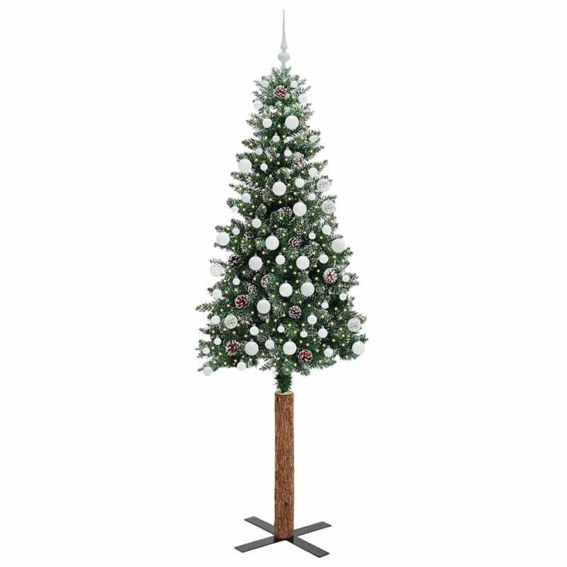 vidaXL Schlanker Weihnachtsbaum mit 300 LEDs Grün und Weiß 210 cm 3394915 vidaXL Schlanker Weihnachtsbaum mit 300 LEDs Grün und Weiß 210 cm 3394915 von VIDAXL