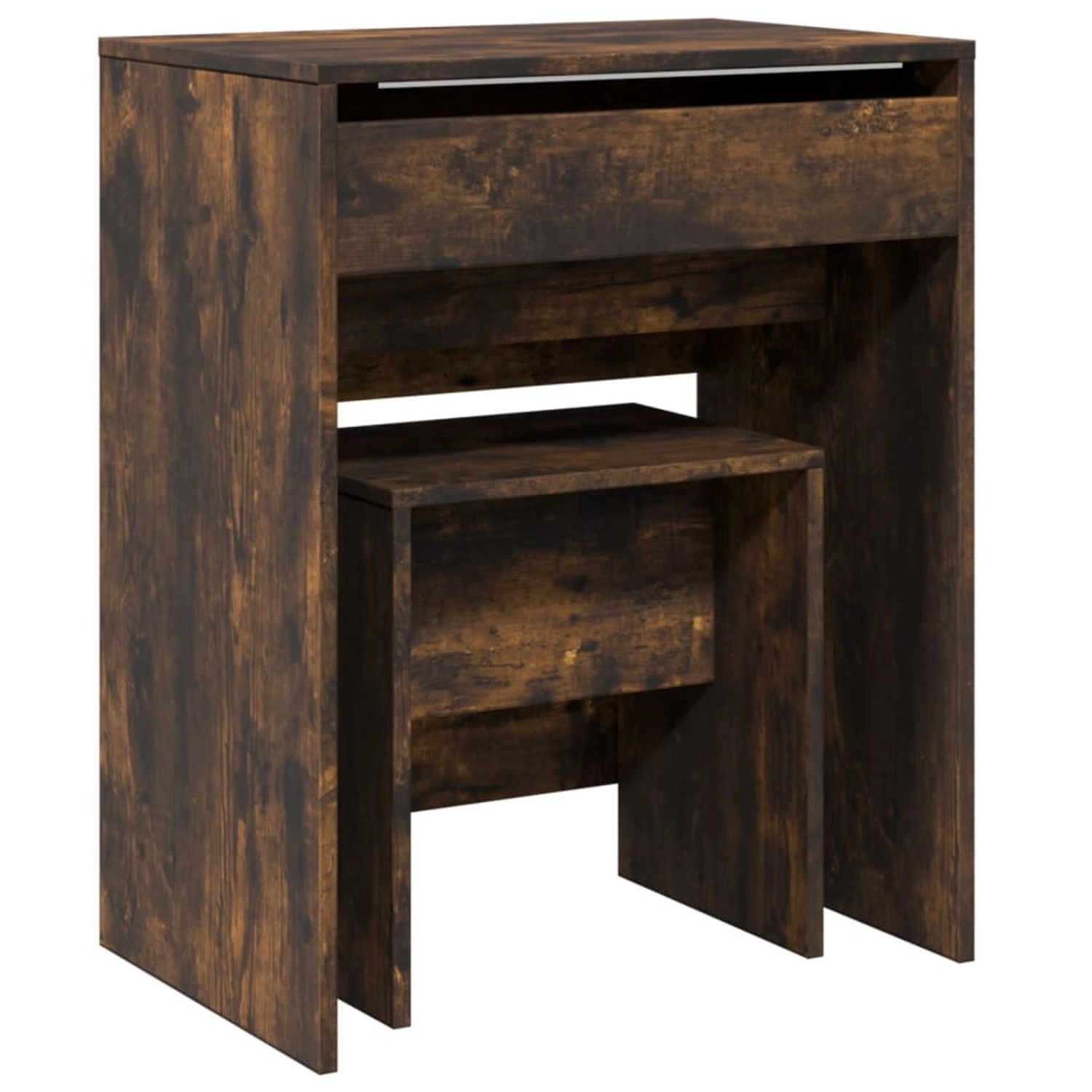 vidaXL Schminktisch mit Hocker Räuchereiche 60x40x113,5 cm vidaXL Schminktisch mit Hocker Räuchereiche 60x40x113,5 cm von VIDAXL